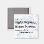 I Corinthiens 10:13 aimant (Recto/Verso)