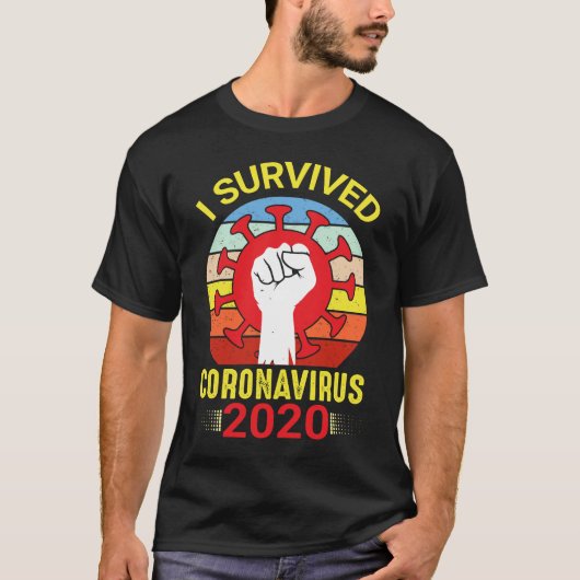 I Coronavirus survécu TShirt (Devant)
