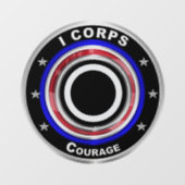 I Corps "America's Corps" Raamsticker (Vel)