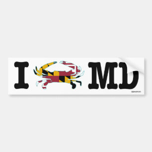 I Crab Maryland Bumpersticker