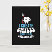 I Creëer Smile Superpower Dentist Kaart (Gele Bloem)