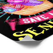 I Crochet So I Don't Choke People Save A Life Send Poster (Hoek)