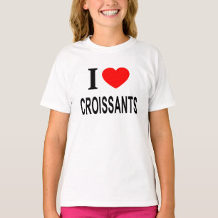 I ❤️ CROISSAN I LIEFT VAN CROISSANTS I HEART CROIS T-SHIRT