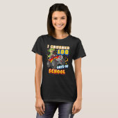 I Crushed 100 Days Of School 100th Day Monster Car T-shirt (Voorkant volledig)