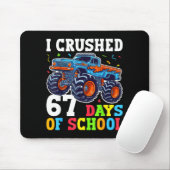 I Crushed 67 Days Of School 67th Day Of School Boy Muismat (Met muis)