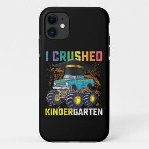 I Crushed Kindergarten Monster Truck Graduation iPhone 11 Hoesje