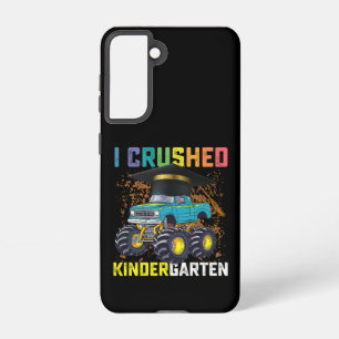 I Crushed Kindergarten Monster Truck Graduation Samsung Galaxy Hoesje