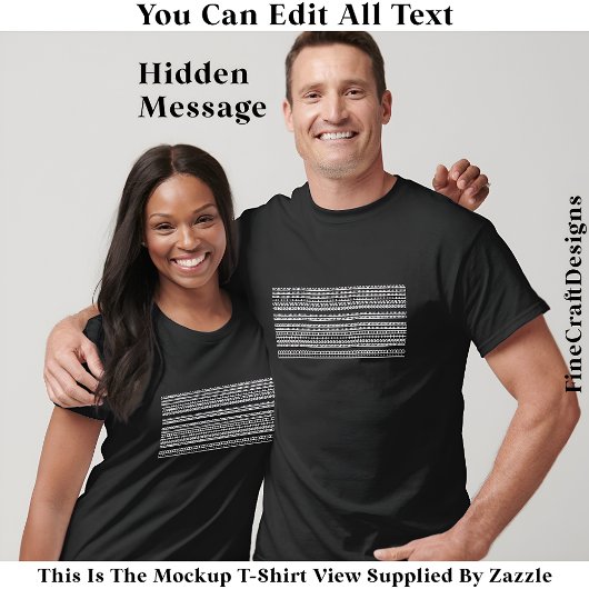 I’d Rather Be Asleep Hidden Message 086W Funny  T-shirt