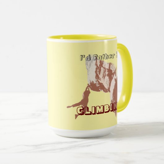 I’d Rather Be Climbing Mug (Devant droit)