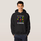 I d Rather Be Cubing  Speedcubing Speedsolving Cub Hoodie (Voorkant volledig)