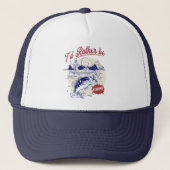 I’d Rather Be Fishing, Funny Fishing Saying Trucker Pet (Voorkant)