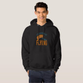 I´d Rather Be Flying Paragliding fly parachute par Hoodie (Voorkant volledig)