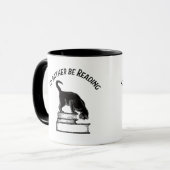 I’d Rather Be Reading / Writing – Cat Mug (Devant gauche)