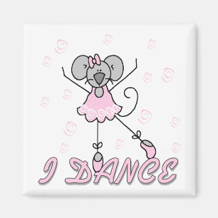 I Dance Mouse Magnet de ballet