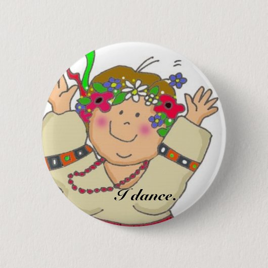 I Dance Ronde Button 5,7 Cm (Voorkant)
