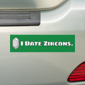 I Datum Zircons Bumpersticker (Op auto)