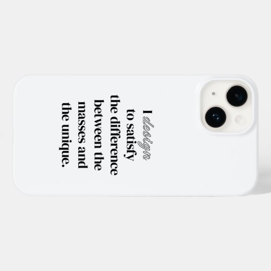 I Design iPhone Case (Achterkant (horizontaal))