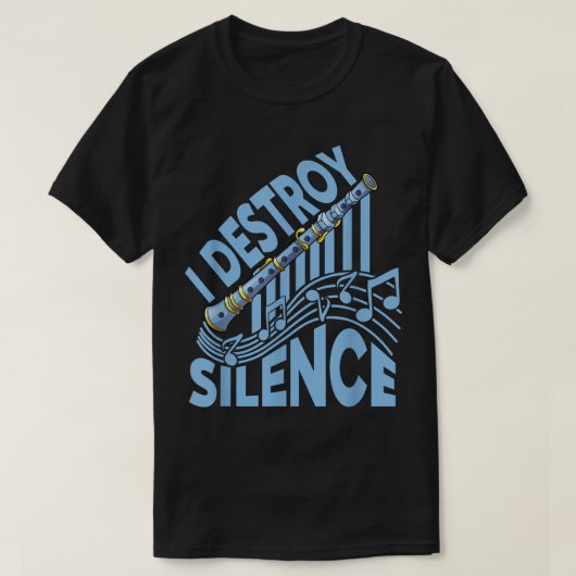 I Destroy Silence - Choir, Marching Band and Clari T-shirt (Design voorkant)