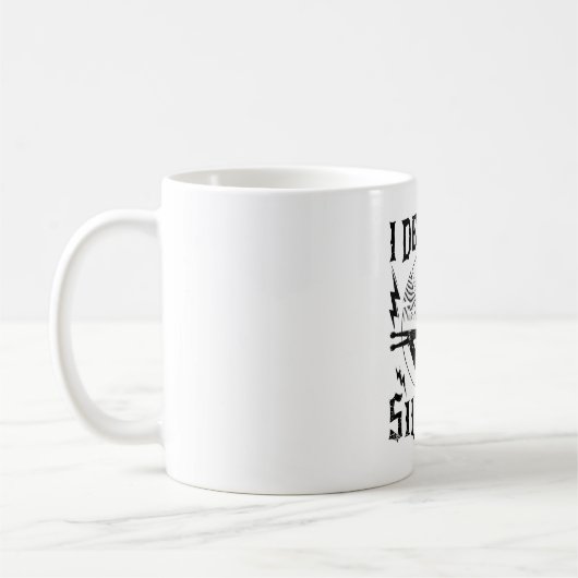I Destroy Silence Music Coffee Mug (Gauche)