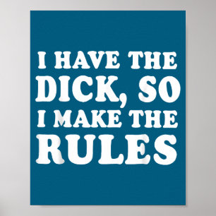 I Di Ck Zo Regels Humor Poster