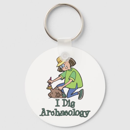I Dig Archeology Sleutelhanger (Voorkant)