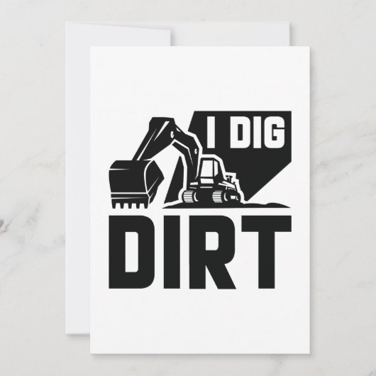 I Dig Dirt Bedankkaart (Voorkant)