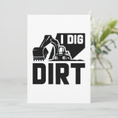 I Dig Dirt Bedankkaart (Staand voorkant)