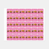 I Dig It Design - Petit Étiquette Carré de vêtemen (Feuille)