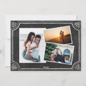 I DO 4 Foto Verloving Chic BBQ Party Uitnodiging (Achterkant)