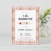 I DO BBBQ Barbecue Wedding shower Invitation (Debout devant)