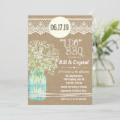 I DO BBBQ Fiançailles douche Invitation (Debout devant)