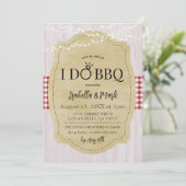 I Do BBQ Barbecue Bridal Shower Invitation (Debout devant)