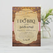 I Do BBQ Barbecue Bridal Shower Invitation (Debout devant)