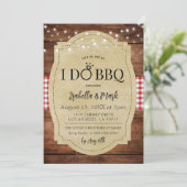 I Do BBQ Barbecue Bridal Shower Invitation (Debout devant)