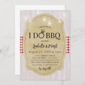 I Do BBQ Barbecue Bridal Shower Invitation (Devant / Derrière)