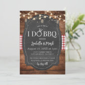 I Do BBQ Barbecue Bridal Shower Invitation (Debout devant)