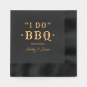 I Do BBQ Custom Wedding Monogramme (Recto)