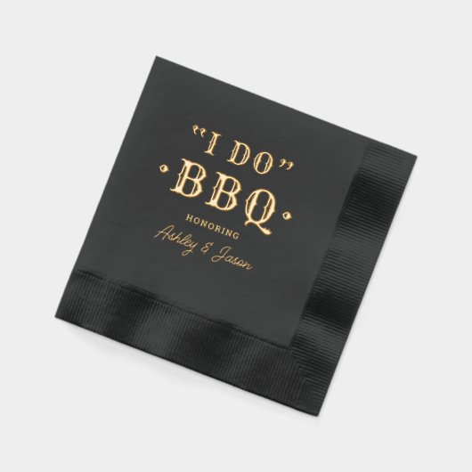 I Do BBQ Custom Wedding Monogramme (Gauche)