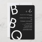 I Do BBQ Engagement Party Kaart (Voorkant)