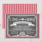 I Do BBQ Engagement Party Kaart (Voorkant / Achterkant)