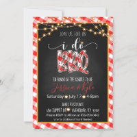 I Do BBQ Invitation - Gingham