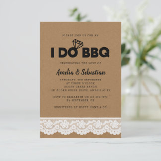 I Do BBQ Kraft Vrijgezellenfeest Kaart