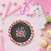 I Do BBQ Paper Bord - Gingham - Custom (Feest)