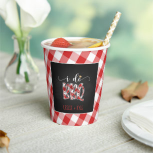 I Do BBQ Paper Cup - Custom Papieren Bekers