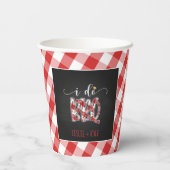 I Do BBQ Paper Cup - Custom Papieren Bekers (Achterkant)