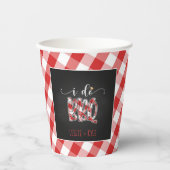 I Do BBQ Paper Cup - Custom Papieren Bekers (Voorkant)