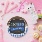 I Do BBQ Papier Bord - Blauw (Feest)