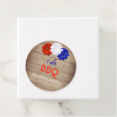 I Do BBQ Patriotic Floral Bedankjes Labels (In situ)