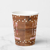 I Do BBQ Rustic Engagement Party Couples Shower Papieren Bekers (Rechts)