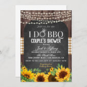 I Do BBQ Sunflower Couple's Shower Invitation (Devant / Derrière)